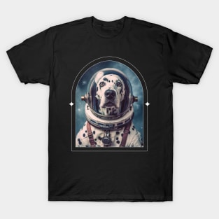 retro astronaut dog T-Shirt